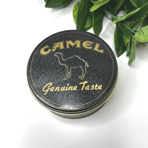 Camel Genuine Taste Round Tin Box Collectible Advertising
